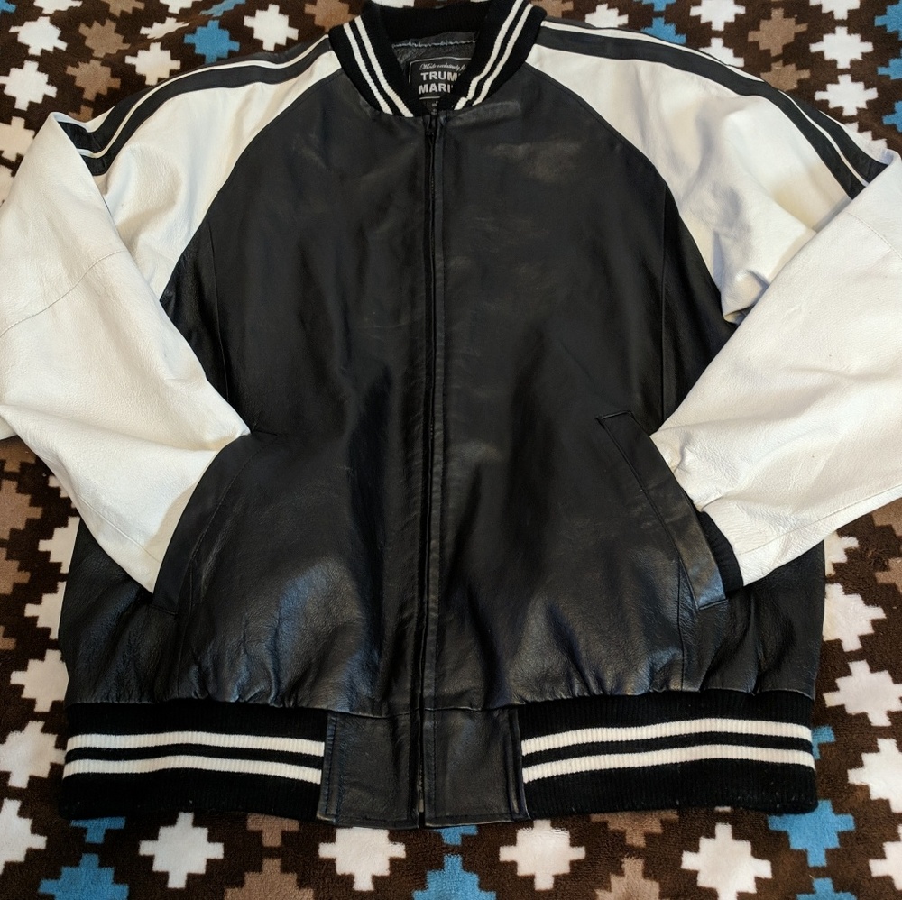 Vintage Trump Marina Leather Jacket Size Small - Picture 5 of 8